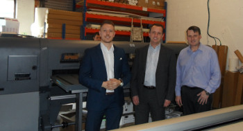 NXP’s Luke Garbutt (sales), Nick Faux and production manager Steve Prior